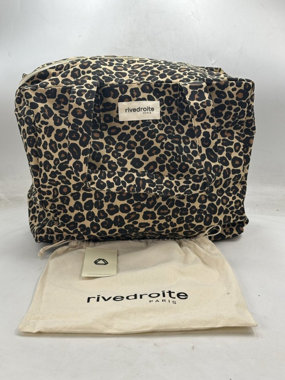 Rivedroite Women's Celestins The 24-Hour Bag Leopard Sand Beige